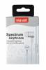 Maxell Spectrum Ακουστικά με Υφασμάτινο Κορδόνι και Μικρόφωνο Λευκό 303621